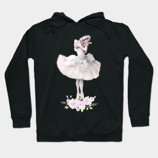 white swan Ballerina Hoodie